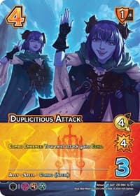 Duplicitious Attack (Alternate Art) - Challenger Series: Vox Machina and Mighty Nein - UniVersus card
