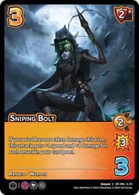 Sniping Bolt - Challenger Series: Vox Machina and Mighty Nein - UniVersus card
