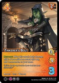 Tinkerer's Bolt - Challenger Series: Vox Machina and Mighty Nein - UniVersus card