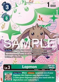 Lopmon (Spring Break Event 2024) - Alternative Being Booster - Digimon Card Game card