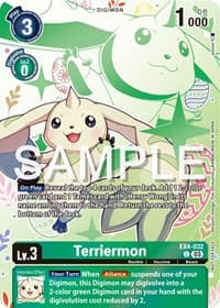 Terriermon (Spring Break Event 2024) - Alternative Being Booster - Digimon Card Game card
