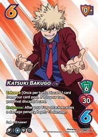 Katsuki Bakugo (Season 1 Local Qualifier Promo) - UniVersus: My Hero Academia Promo Cards - UniVersus card