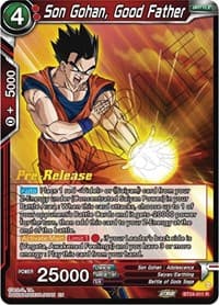 Son Gohan, Good Father - Beyond Generations Pre-Release Cards - Dragon Ball Super: Masters card