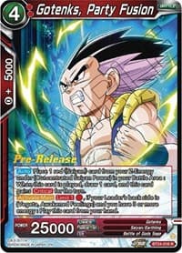 Gotenks, Party Fusion - Beyond Generations Pre-Release Cards - Dragon Ball Super: Masters card