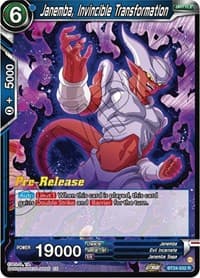 Janemba, Invincible Transformation - Beyond Generations Pre-Release Cards - Dragon Ball Super: Masters card
