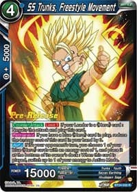 SS Trunks, Freestyle Movement - Beyond Generations Pre-Release Cards - Dragon Ball Super: Masters card