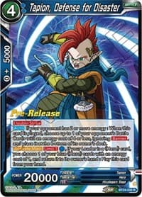 Tapion, Defense for Disaster - Beyond Generations Pre-Release Cards - Dragon Ball Super: Masters card