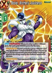 Cooler, Brotherly Assistance - Beyond Generations Pre-Release Cards - Dragon Ball Super: Masters card