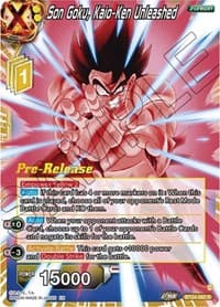 Son Goku, Kaio-Ken Unleashed - Beyond Generations Pre-Release Cards - Dragon Ball Super: Masters card