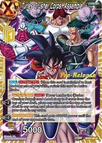 Turles Crusher Corps, Assemble - Beyond Generations Pre-Release Cards - Dragon Ball Super: Masters card