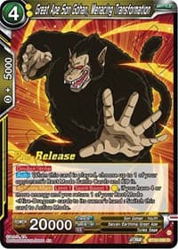 Great Ape Son Gohan, Menacing Transformation - Beyond Generations Pre-Release Cards - Dragon Ball Super: Masters card