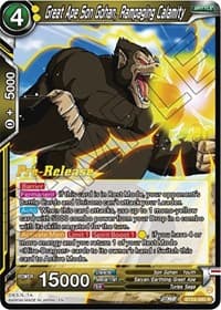 Great Ape Son Gohan, Rampaging Calamity - Beyond Generations Pre-Release Cards - Dragon Ball Super: Masters card