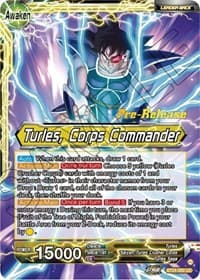 Turles // Turles, Corps Commander - Beyond Generations Pre-Release Cards - Dragon Ball Super: Masters card