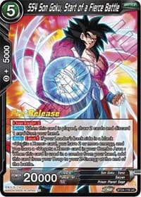 SS4 Son Goku, Start of a Fierce Battle - Beyond Generations Pre-Release Cards - Dragon Ball Super: Masters card