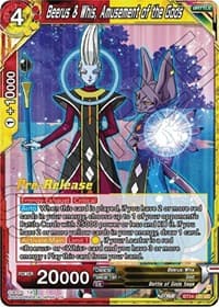 Beerus & Whis, Amusement of the Gods - Beyond Generations Pre-Release Cards - Dragon Ball Super: Masters card