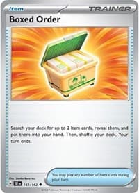 Boxed Order - SV05: Temporal Forces - Pokemon card