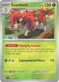 Sawsbuck - SV05: Temporal Forces - Pokemon card