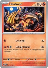 Heatmor - SV05: Temporal Forces - Pokemon card