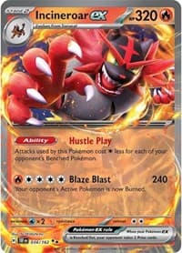 Incineroar ex - SV05: Temporal Forces - Pokemon card