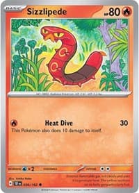 Sizzlipede - SV05: Temporal Forces - Pokemon card