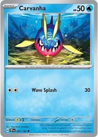 Carvanha - SV05: Temporal Forces - Pokemon card
