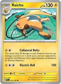 Raichu - SV05: Temporal Forces - Pokemon card