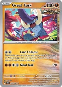 Great Tusk - SV05: Temporal Forces - Pokemon card
