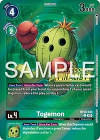 Togemon (2024 Regionals Finalist) - Blast Ace - Digimon Card Game card
