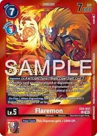 Flaremon (2024 Regionals Participant) - Animal Colosseum - Digimon Card Game card