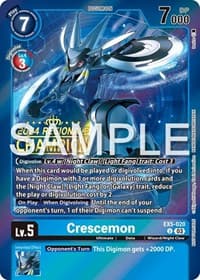 Crescemon (2024 Regionals Champion) - Animal Colosseum - Digimon Card Game card