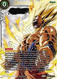 Bursting Rage (Serial Numbered) - Tournament Promotion Cards - Dragon Ball Super: Masters card