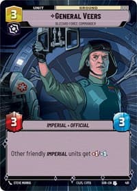 General Veers - Blizzard Force Commander (Hyperspace) - Spark of Rebellion - Star Wars: Unlimited card
