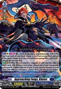 Approaching Fangs, Kheios - D-SS12: Triple Drive Booster - Cardfight Vanguard card