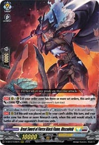Great Sword of Fierce Black Flame, Obscudeid - D-SS12: Triple Drive Booster - Cardfight Vanguard card