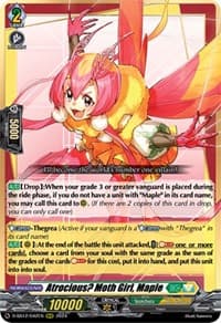 Atrocious? Moth Girl, Maple - D-SS12: Triple Drive Booster - Cardfight Vanguard card