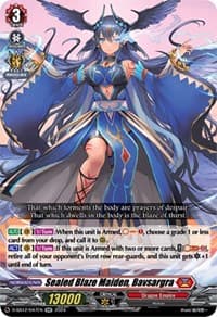 Sealed Blaze Maiden, Bavsargra - D-SS12: Triple Drive Booster - Cardfight Vanguard card