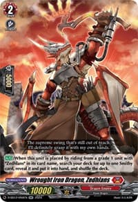 Wrought Iron Dragon, Zedhlans - D-SS12: Triple Drive Booster - Cardfight Vanguard card
