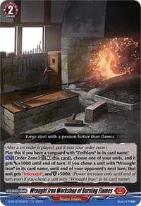 Wrought Iron Workshop of Burning Flames - D-SS12: Triple Drive Booster - Cardfight Vanguard card