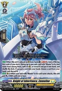 Knight of Inheritance, Emmeline - D-SS12: Triple Drive Booster - Cardfight Vanguard card