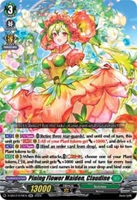 Pining Flower Maiden, Claudine - D-SS12: Triple Drive Booster - Cardfight Vanguard card