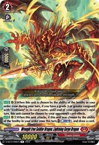 Wrought Iron Soldier Dragon, Lightning Surge Dragon - D-SS12: Triple Drive Booster - Cardfight Vanguard card