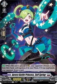 Aurora Battle Princess, Cuff Spring - D-SS12: Triple Drive Booster - Cardfight Vanguard card