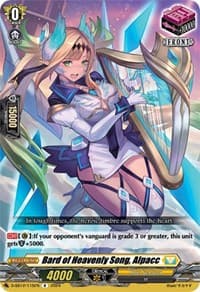 Bard of Heavenly Song, Alpacc - D-SS12: Triple Drive Booster - Cardfight Vanguard card