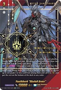 Youthberk "Skyfall Arms" (SEC) - D-SS12: Triple Drive Booster - Cardfight Vanguard card