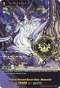 Sylvan Horned Beast King, Magnolia (SEC) - D-SS12: Triple Drive Booster - Cardfight Vanguard card