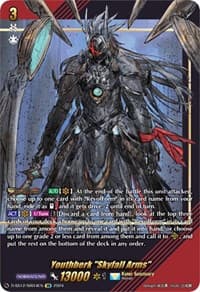 Youthberk "Skyfall Arms" (SIR) - D-SS12: Triple Drive Booster - Cardfight Vanguard card