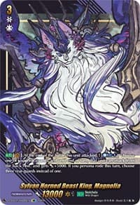 Sylvan Horned Beast King, Magnolia (SIR) - D-SS12: Triple Drive Booster - Cardfight Vanguard card