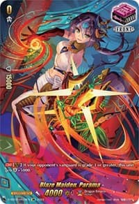 Blaze Maiden, Parama (SIR) - D-SS12: Triple Drive Booster - Cardfight Vanguard card