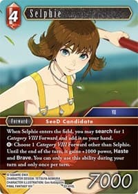 Selphie - Hidden Hope - Final Fantasy TCG card