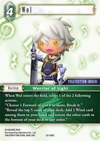 Wol - Hidden Hope - Final Fantasy TCG card